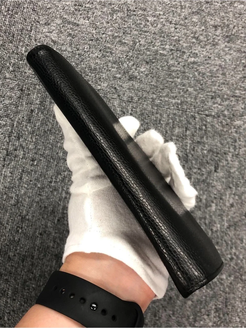 CHANEL Black Caviar Leather Long Wallet with Embossed CC